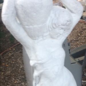 Rebecca at the well concrete statue